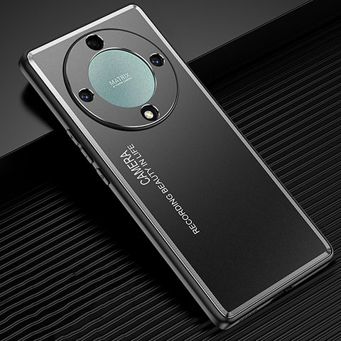 Coque Luxe Aluminum Metal Housse et Bumper Silicone Etui JL1 pour Huawei Honor Magic6 Lite 5G Noir