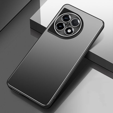 Coque Luxe Aluminum Metal Housse et Bumper Silicone Etui pour OnePlus Ace 2 Pro 5G Noir