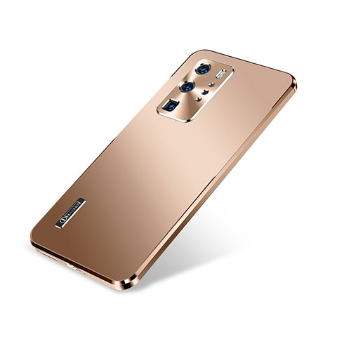 Coque Luxe Aluminum Metal Housse Etui A01 pour Huawei P40 Pro Or