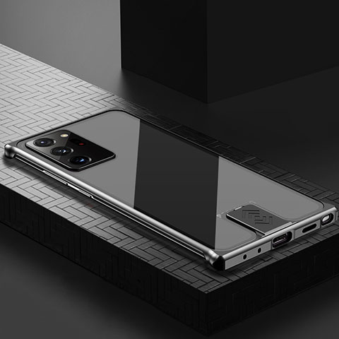 Coque Luxe Aluminum Metal Housse Etui LK1 pour Samsung Galaxy Note 20 Ultra 5G Noir