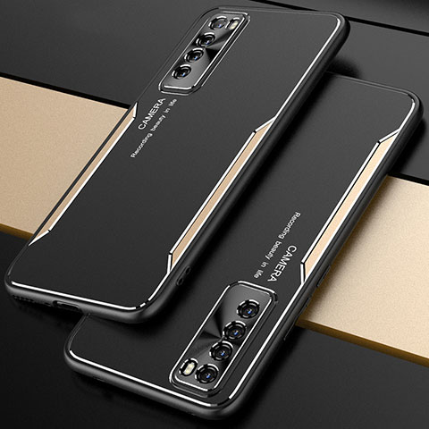 Coque Luxe Aluminum Metal Housse Etui M01 pour Huawei Nova 7 5G Or