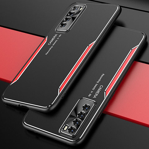 Coque Luxe Aluminum Metal Housse Etui M01 pour Huawei Nova 7 5G Rouge