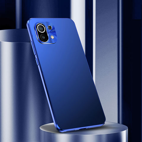 Coque Luxe Aluminum Metal Housse Etui M01 pour Xiaomi Mi 11 5G Bleu