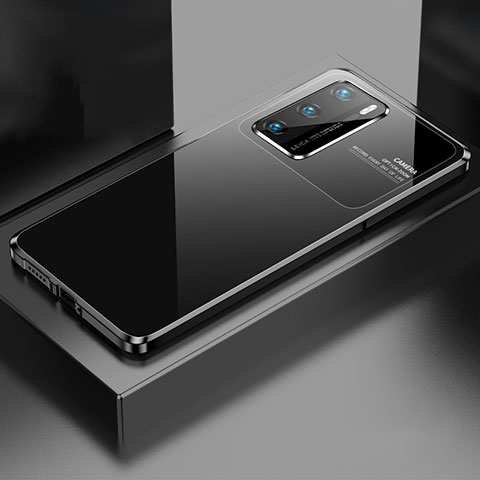 Coque Luxe Aluminum Metal Housse Etui N01 pour Huawei P40 Noir