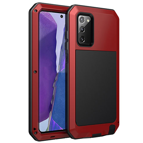 Coque Luxe Aluminum Metal Housse Etui N01 pour Samsung Galaxy Note 20 5G Rouge