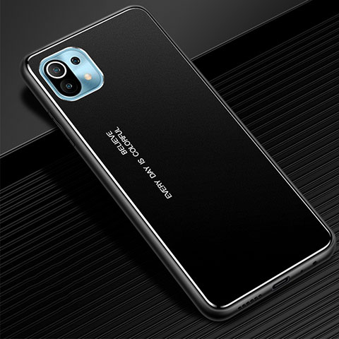 Coque Luxe Aluminum Metal Housse Etui pour Xiaomi Mi 11 5G Noir