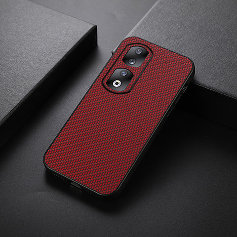 Coque Luxe Cuir Housse Etui B02H pour Huawei Honor 90 Pro 5G Rouge