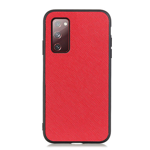 Coque Luxe Cuir Housse Etui B03H pour Samsung Galaxy S20 FE 5G Rouge