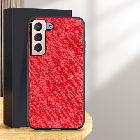 Coque Luxe Cuir Housse Etui B03H pour Samsung Galaxy S25 5G Rouge