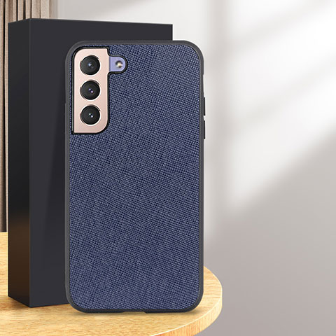 Coque Luxe Cuir Housse Etui B03H pour Samsung Galaxy S25 Plus 5G Bleu