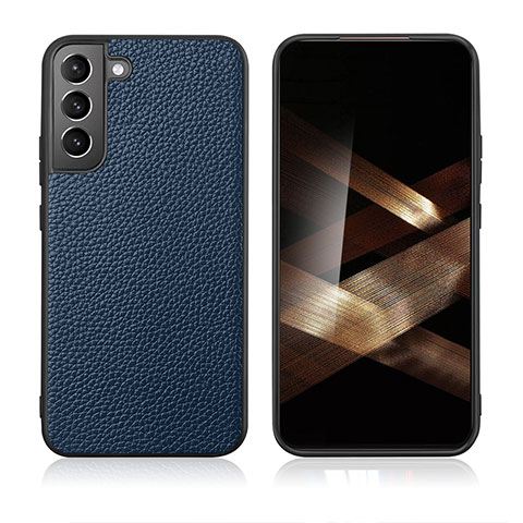 Coque Luxe Cuir Housse Etui C08 pour Samsung Galaxy S25 5G Bleu