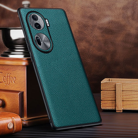 Coque Luxe Cuir Housse Etui DL3 pour Oppo Reno11 Pro 5G Cyan