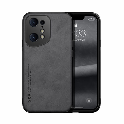 Coque Luxe Cuir Housse Etui DY1 pour Oppo Find X5 5G Noir