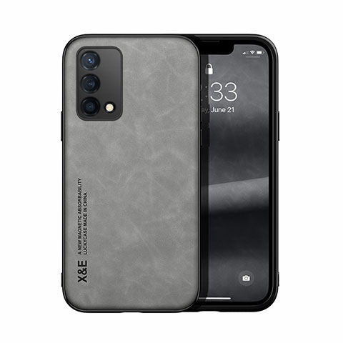 Coque Luxe Cuir Housse Etui DY1 pour Oppo Reno6 Lite Gris