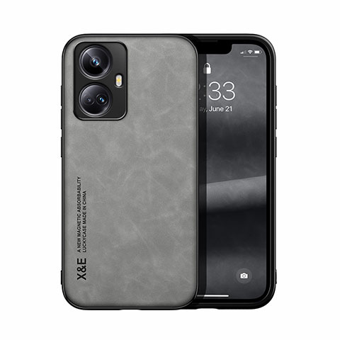 Coque Luxe Cuir Housse Etui DY1 pour Realme 10 Pro+ Plus 5G Gris