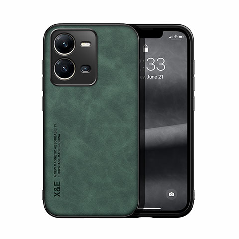 Coque Luxe Cuir Housse Etui DY1 pour Vivo V25 5G Vert