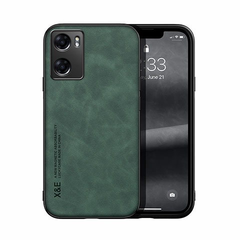 Coque Luxe Cuir Housse Etui DY2 pour Oppo A57 4G Vert