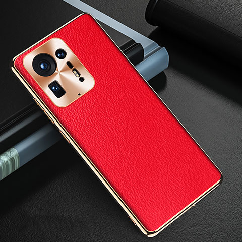 Coque Luxe Cuir Housse Etui GS2 pour Xiaomi Mi Mix 4 5G Rouge