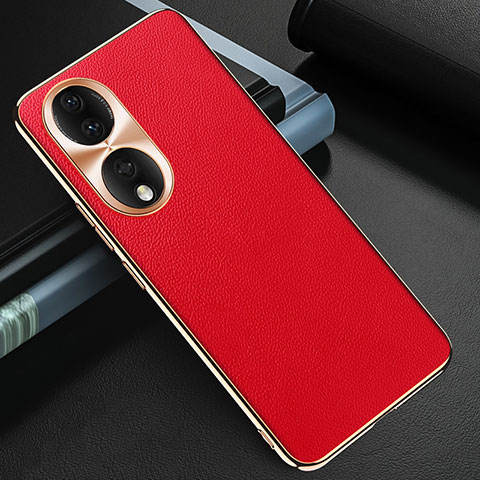 Coque Luxe Cuir Housse Etui GS3 pour Huawei Honor 90 5G Rouge