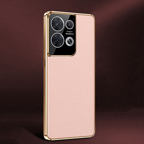 Coque Luxe Cuir Housse Etui JB2 pour Oppo Reno9 5G Rose