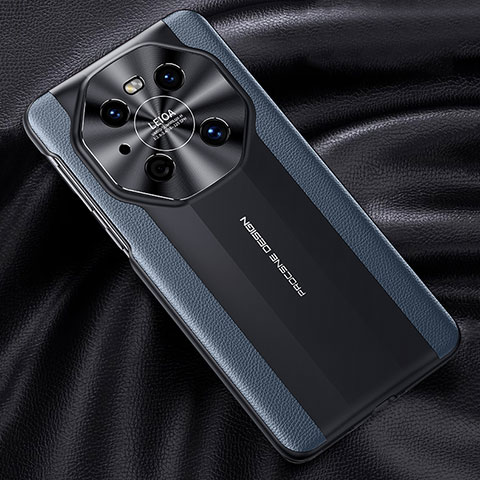 Coque Luxe Cuir Housse Etui JB5 pour Huawei Mate 40 Pro Bleu