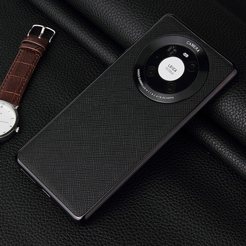 Coque Luxe Cuir Housse Etui K06 pour Huawei Mate 40E Pro 4G Noir