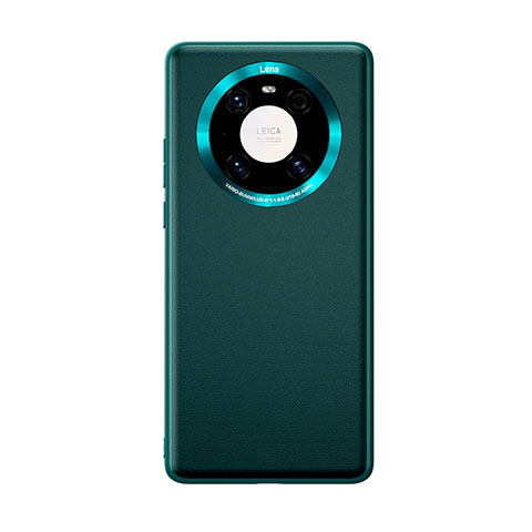Coque Luxe Cuir Housse Etui pour Huawei Mate 40 Cyan