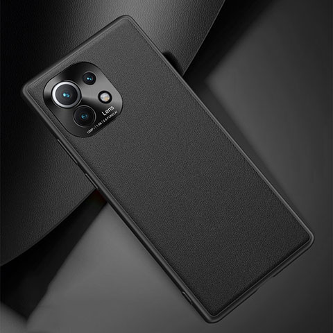 Coque Luxe Cuir Housse Etui R01 pour Xiaomi Mi 11 5G Noir