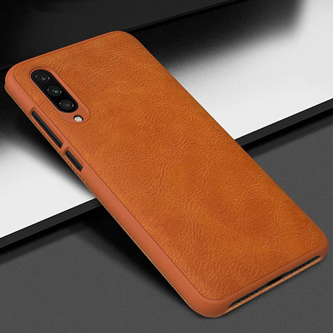 Coque Luxe Cuir Housse Etui R01 pour Xiaomi Mi A3 Orange