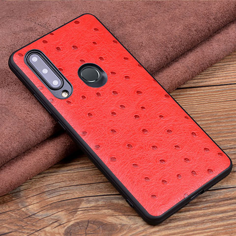 Coque Luxe Cuir Housse Etui R02 pour Huawei Honor 20E Rouge