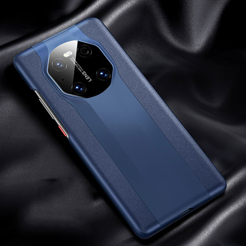 Coque Luxe Cuir Housse Etui R02 pour Huawei Mate 40E 5G Bleu