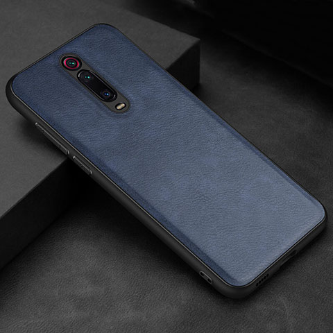 Coque Luxe Cuir Housse Etui R04 pour Xiaomi Mi 9T Pro Bleu