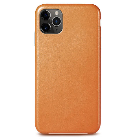 Coque Luxe Cuir Housse Etui R05 pour Apple iPhone 11 Pro Max Orange
