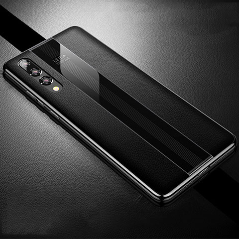 Coque Luxe Cuir Housse Etui R05 pour Huawei P20 Pro Noir