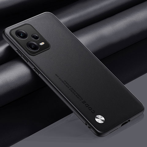 Coque Luxe Cuir Housse Etui S01 pour Xiaomi Redmi Note 12 5G Noir