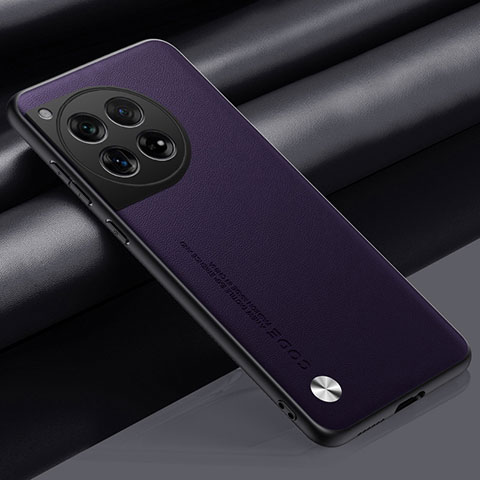 Coque Luxe Cuir Housse Etui S02 pour OnePlus 12 5G Violet