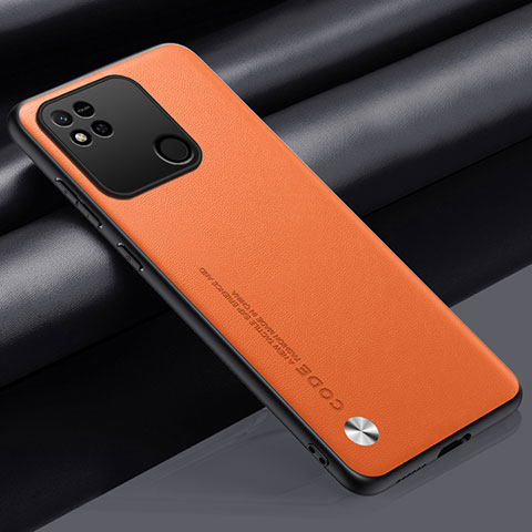 Coque Luxe Cuir Housse Etui S02 pour Xiaomi Redmi 9C Orange