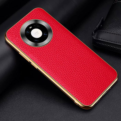 Coque Luxe Cuir Housse Etui S03 pour Huawei Mate 40 Rouge