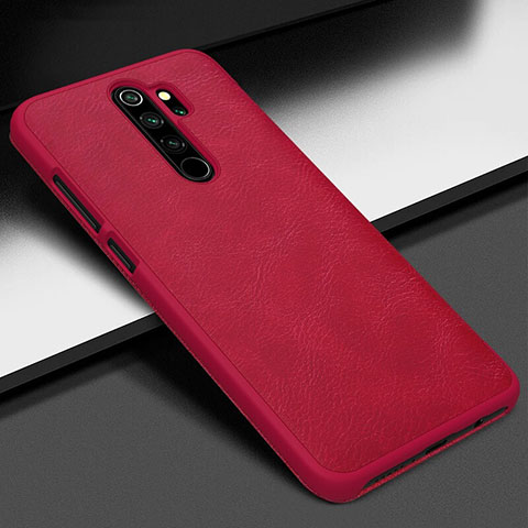 Coque Luxe Cuir Housse Etui S06 pour Xiaomi Redmi Note 8 Pro Rouge