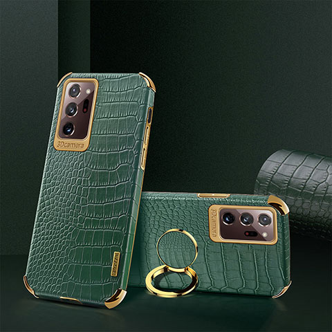Coque Luxe Cuir Housse Etui XD2 pour Samsung Galaxy Note 20 Ultra 5G Vert