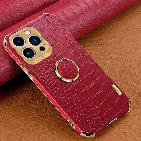 Coque Luxe Cuir Housse Etui XD3 pour Apple iPhone 13 Pro Rouge