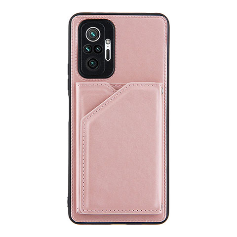 Coque Luxe Cuir Housse Etui Y01B pour Xiaomi Redmi Note 10 Pro 4G Or Rose