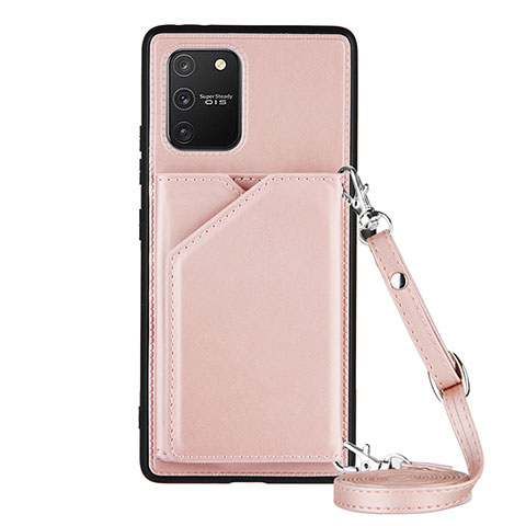 Coque Luxe Cuir Housse Etui Y02B pour Samsung Galaxy M80S Or Rose