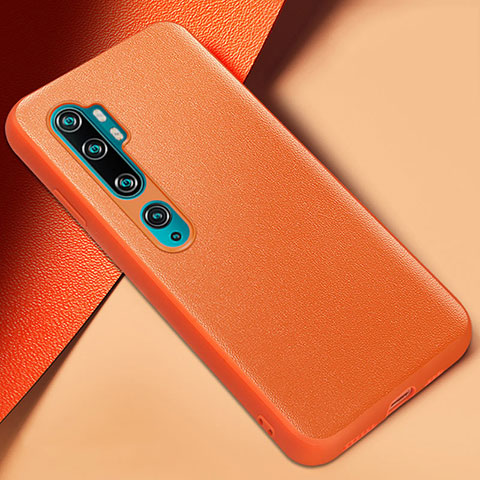 Coque Luxe Cuir Housse Etui Z02 pour Xiaomi Mi Note 10 Pro Orange
