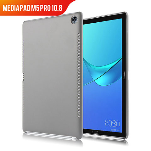 Coque Luxe Cuir Housse pour Huawei MediaPad M5 Pro 10.8 Gris