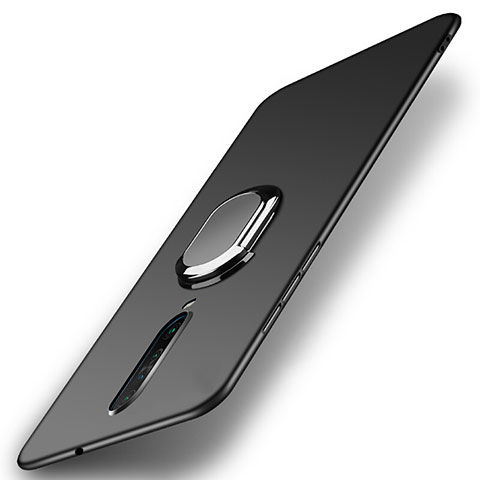 Coque Plastique Housse Etui Rigide Mat avec Support Bague Anneau Aimante Magnetique A01 pour Xiaomi Poco X2 Noir