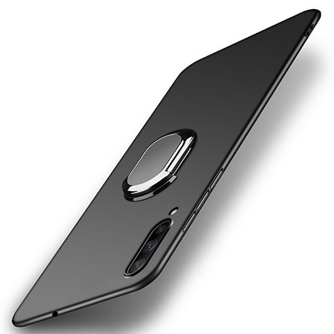 Coque Plastique Housse Etui Rigide Mat avec Support Bague Anneau Aimante Magnetique A02 pour Huawei Honor 9X Pro Noir