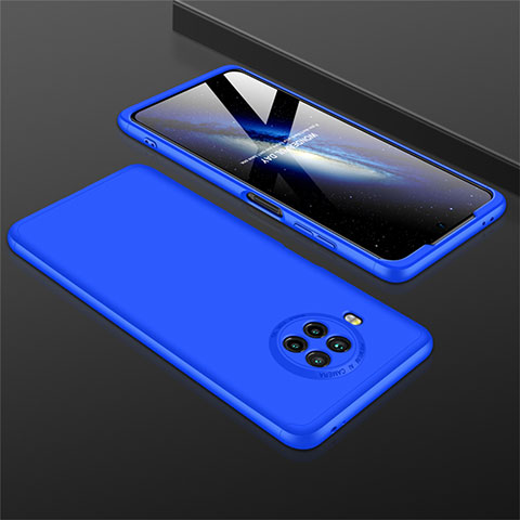 Coque Plastique Mat Protection Integrale 360 Degres Avant et Arriere Etui Housse M01 pour Xiaomi Mi 10T Lite 5G Bleu