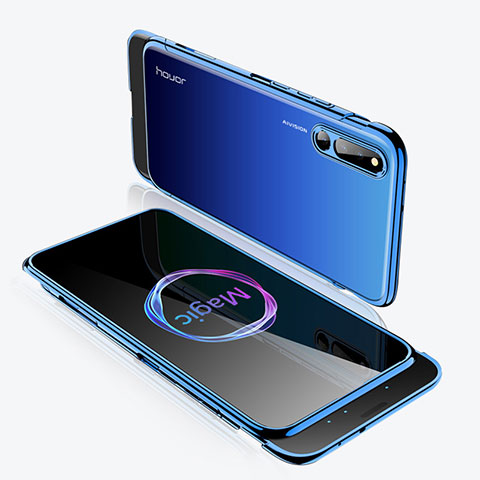 Coque Plastique Mat Protection Integrale 360 Degres Avant et Arriere Etui Housse M02 pour Huawei Honor Magic 2 Bleu