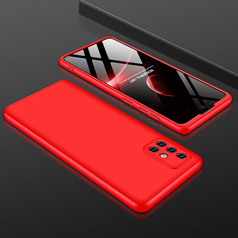 Coque Plastique Mat Protection Integrale 360 Degres Avant et Arriere Etui Housse pour Samsung Galaxy A71 5G Rouge